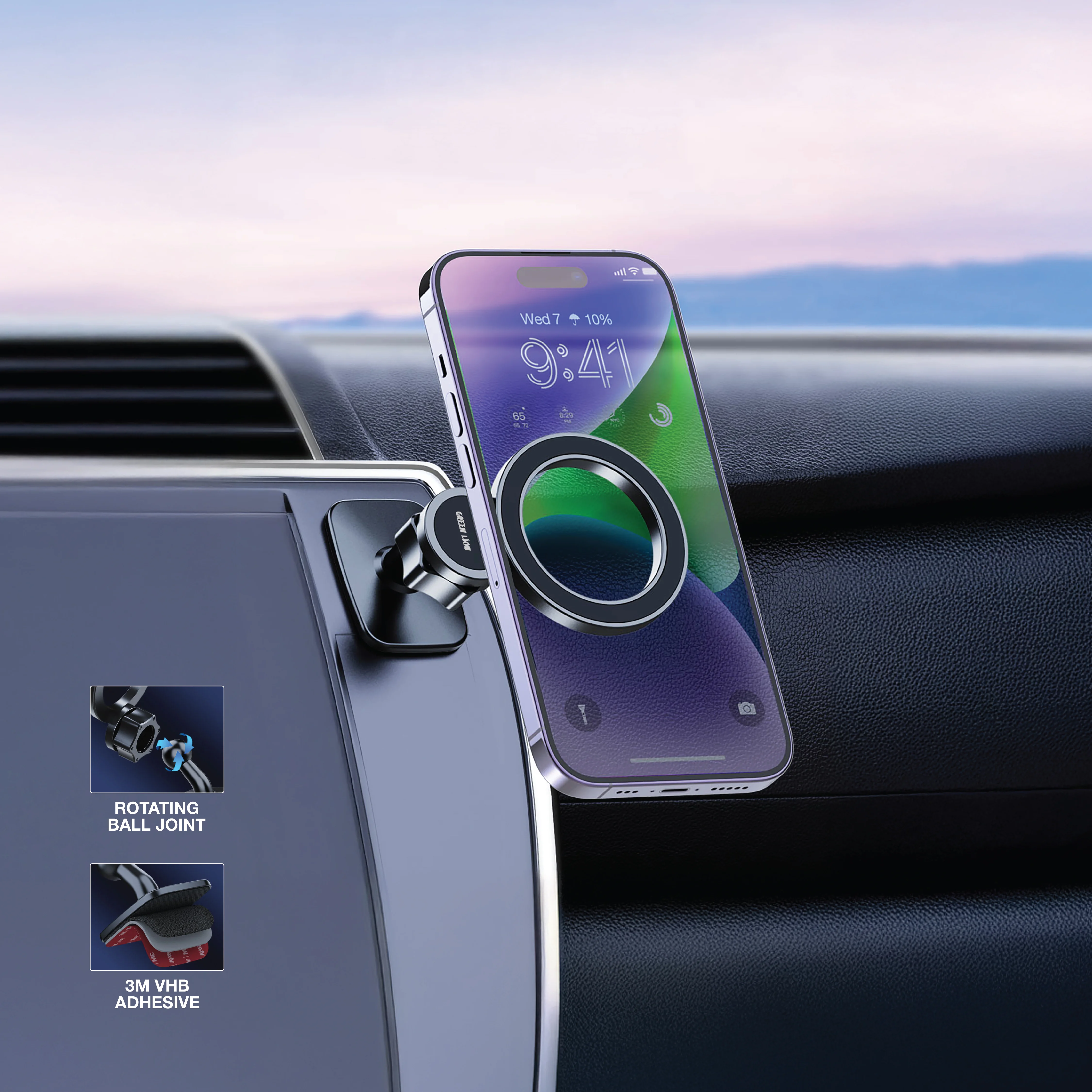 Green Lion GX-77 Magsafe Car Phone Holder | Green Lion
