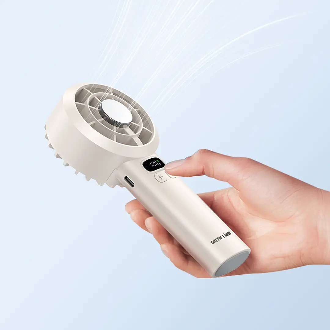 Green Lion Windix Handheld Fan - White