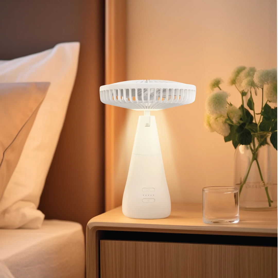 Green Lion Faro Rechargeable Fan - White