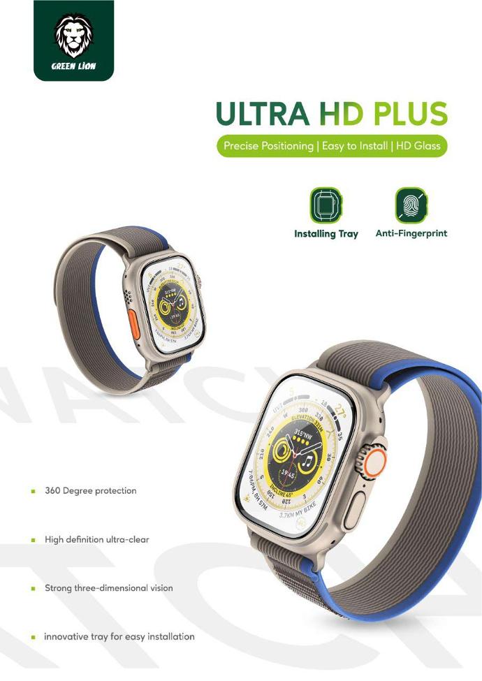 alt=" there is 2 watch  with ultra hd plus glass on them