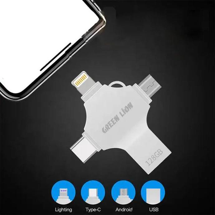 alt=" there is a picture of flash drive that connecting to phone