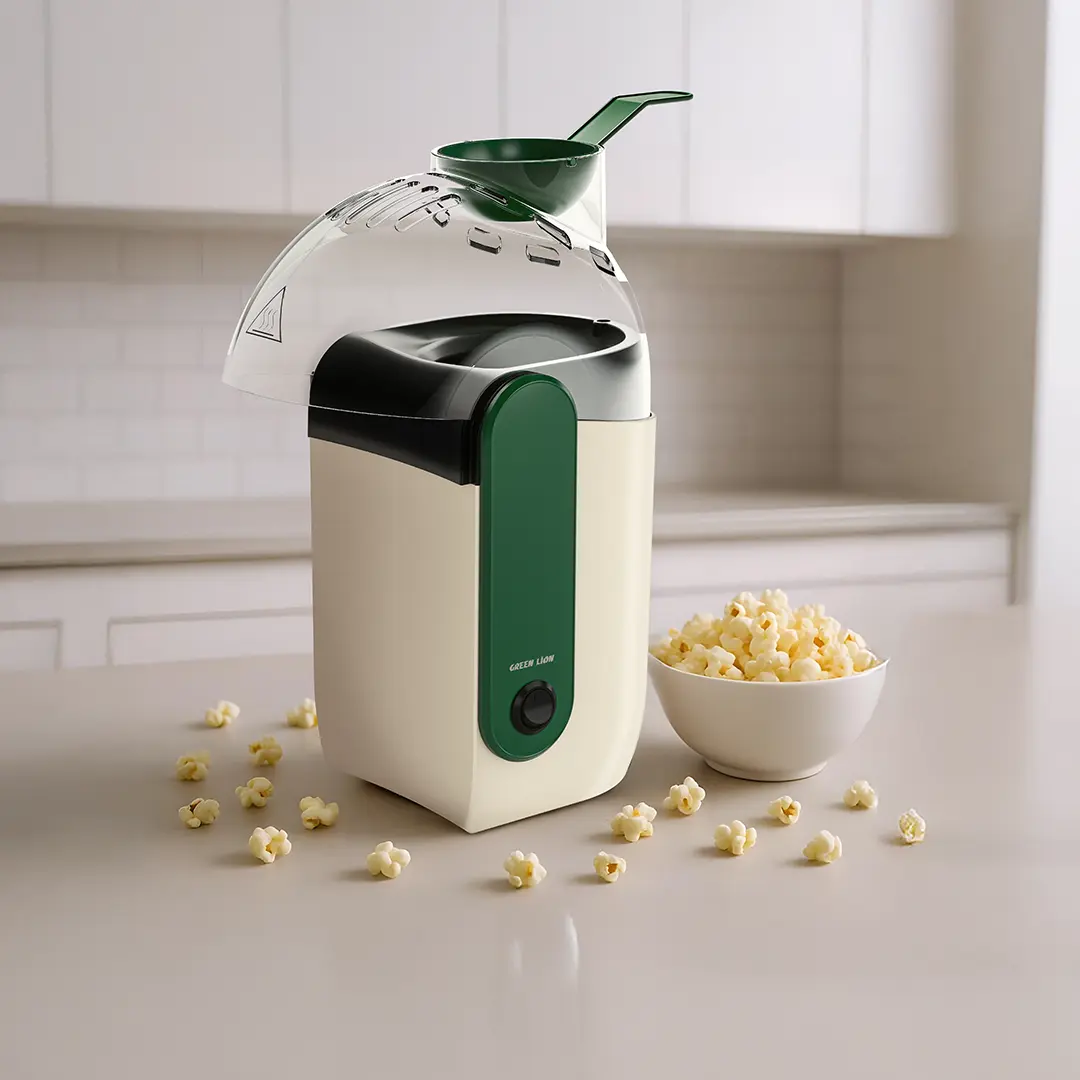 Green Lion Pop Mate Popcorn Maker 1200W - White Green Lion Pop Mate Popcorn Maker 1200W - White