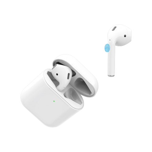 alt="A white Wireless Bluetooth Earbuds"
