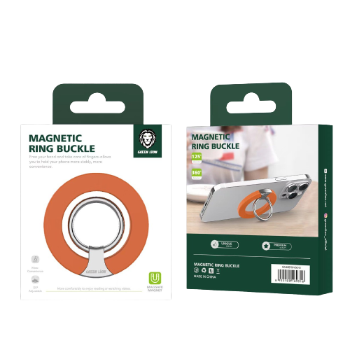 alt="Magnetic Ring Buckle color Orange packaging"