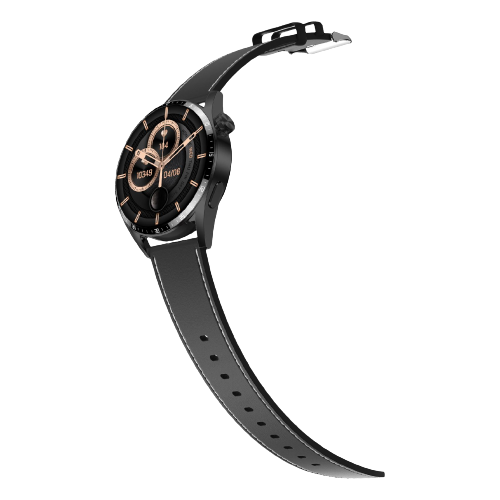 alt="A G-Master Leather Smart Watch black color"