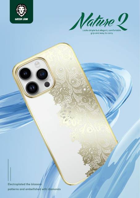 Nature 2 Flower Curtain Case for iPhone 14 Pro Max