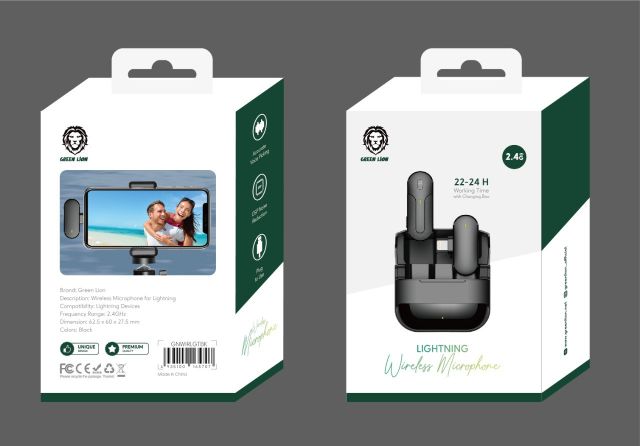 Green Lion Wireless Microphone (Lightning Connector)