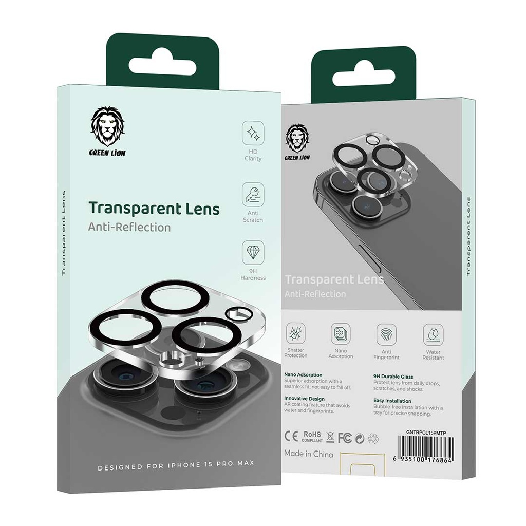 Green Lion Transparent Lens iPhone15 Pro / ProMax - Transparent