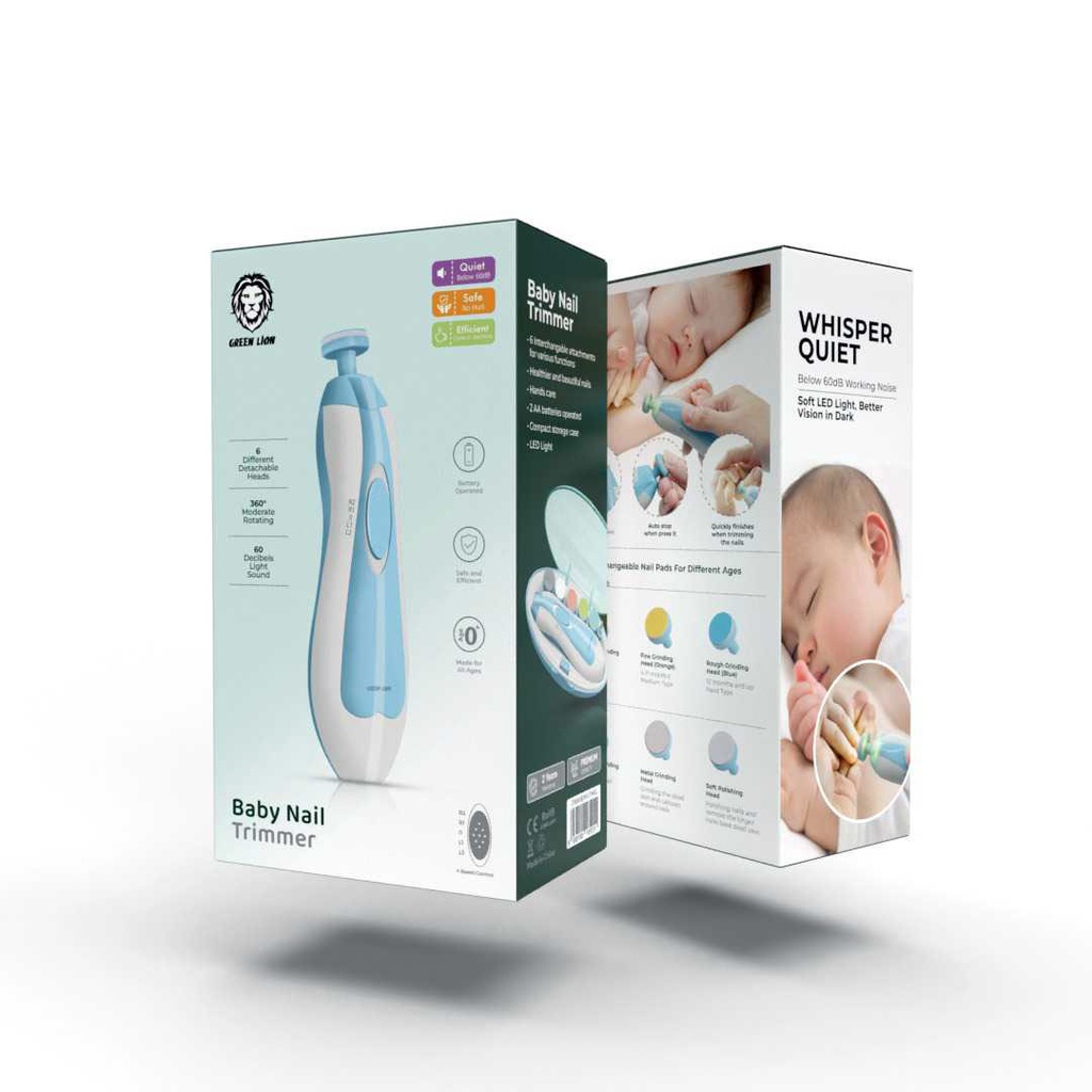Green Lion Baby Nail Electric Trimmer - Blue