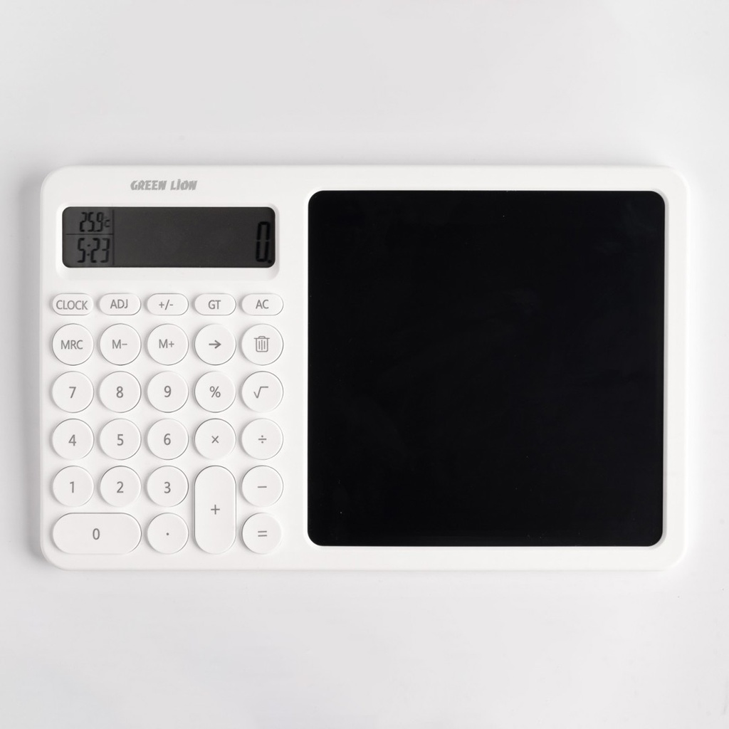 Green Lion CalcWrite Pro Calculator-Writing Pad Combo - White