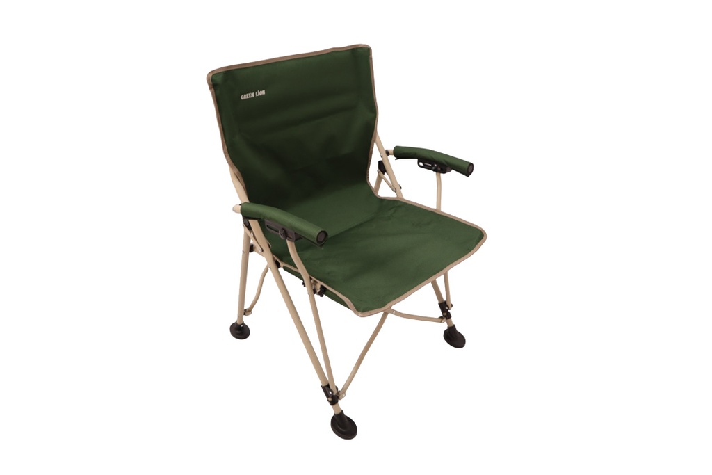 Green Lion Outdoor Camping Chair with Carrying Bag - Dark Green