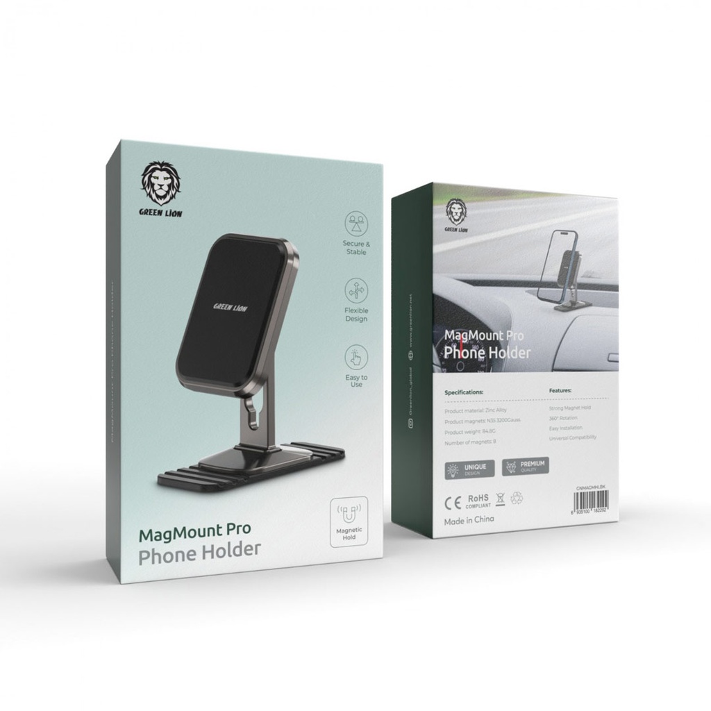 Green Lion MagMount Pro Phone Holder - Matte Black