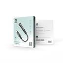 Green Lion Earphone Adapter USB-C to 3.5 Aux 12CM - Black