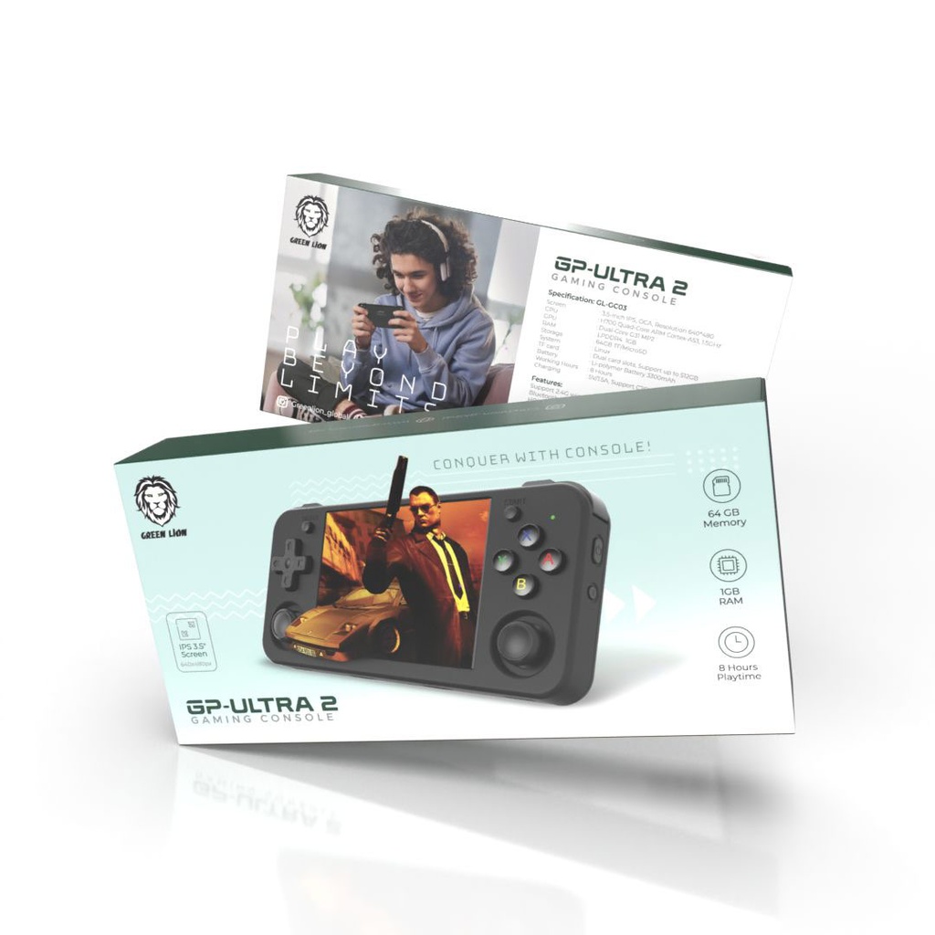 Green Lion GP-Ultra 2 Gaming Console 1GB + 64GB 