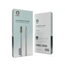 Green Lion Charger & Cable NonMFi Lightning To AUX Stainless Steel Cable Silver [GNL2AUX35MSL]