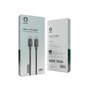 Green Lion Charger & Cable USB C To USB C Thick Braided Cable 1M 60W Black [GNTHCKBCCCBK]