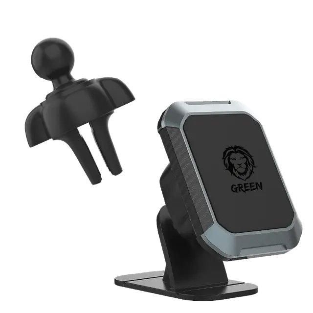 Green Lion 2 in 1 Magnetic Car Phone Holder