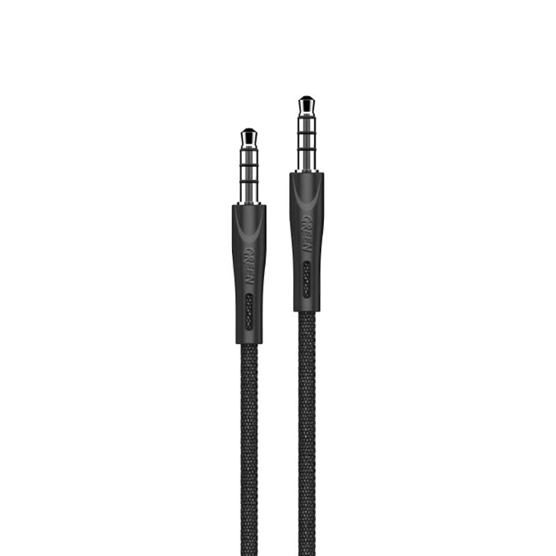 Green Lion AUX 3.5 to AUX 3.5 Cable 1.2m-Black