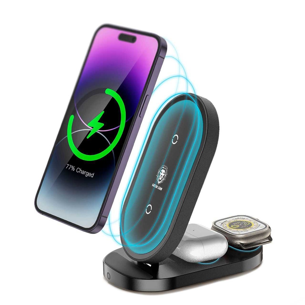 3 In 1 Foldable Bracket Wireless Charger