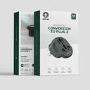Green Lion Universal Conversion EU Plug 2 - Black