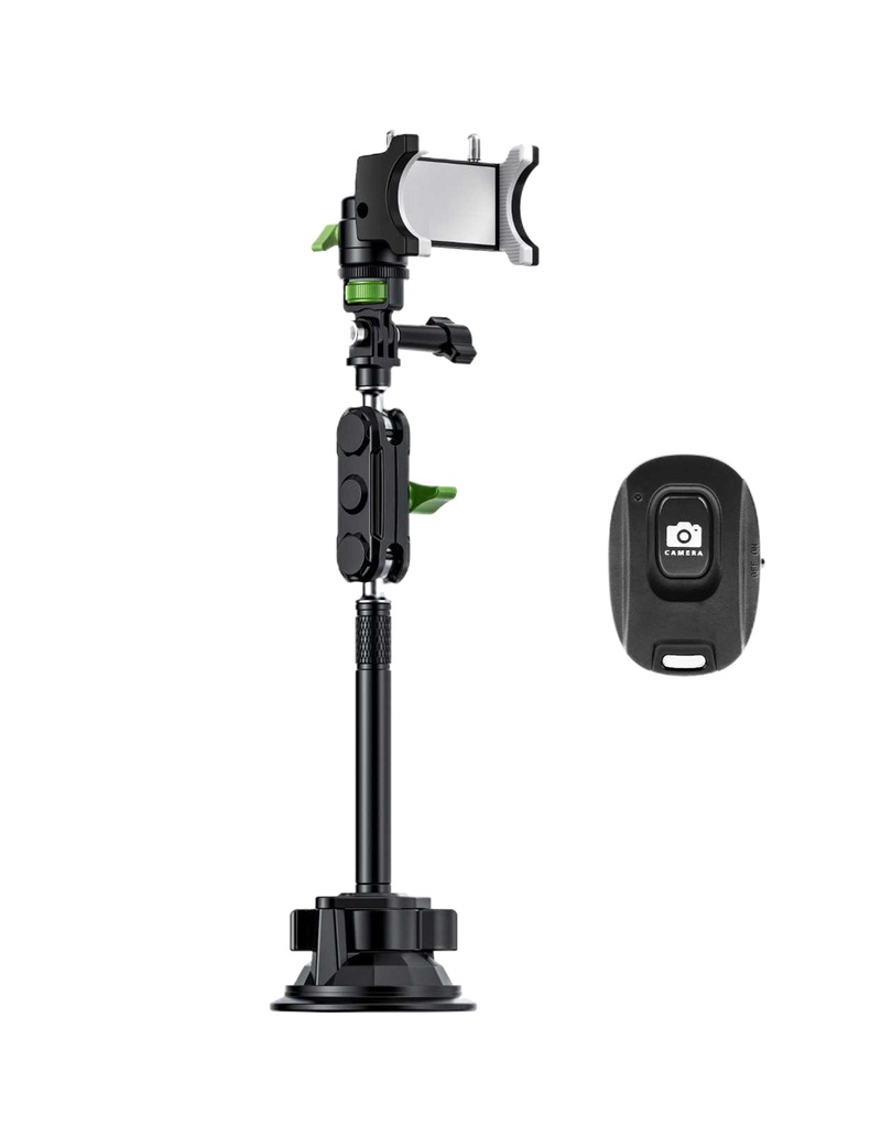 Green Lion Ultimate Holder Pro with Suction Cup Mount 4.5 - 7.2 Inches - Green / Black