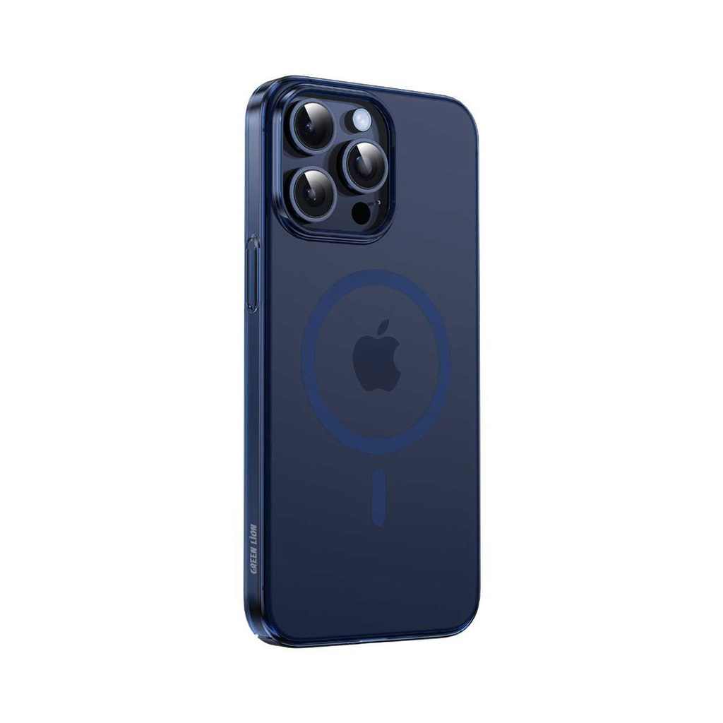 Green Lion Magsafe Delgado Case for iPhone 15 Pro Max - Blue