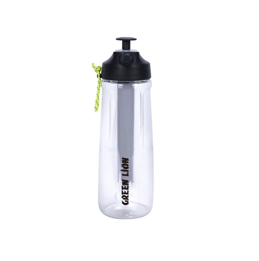 Green Lion Spray Water Bottle - White