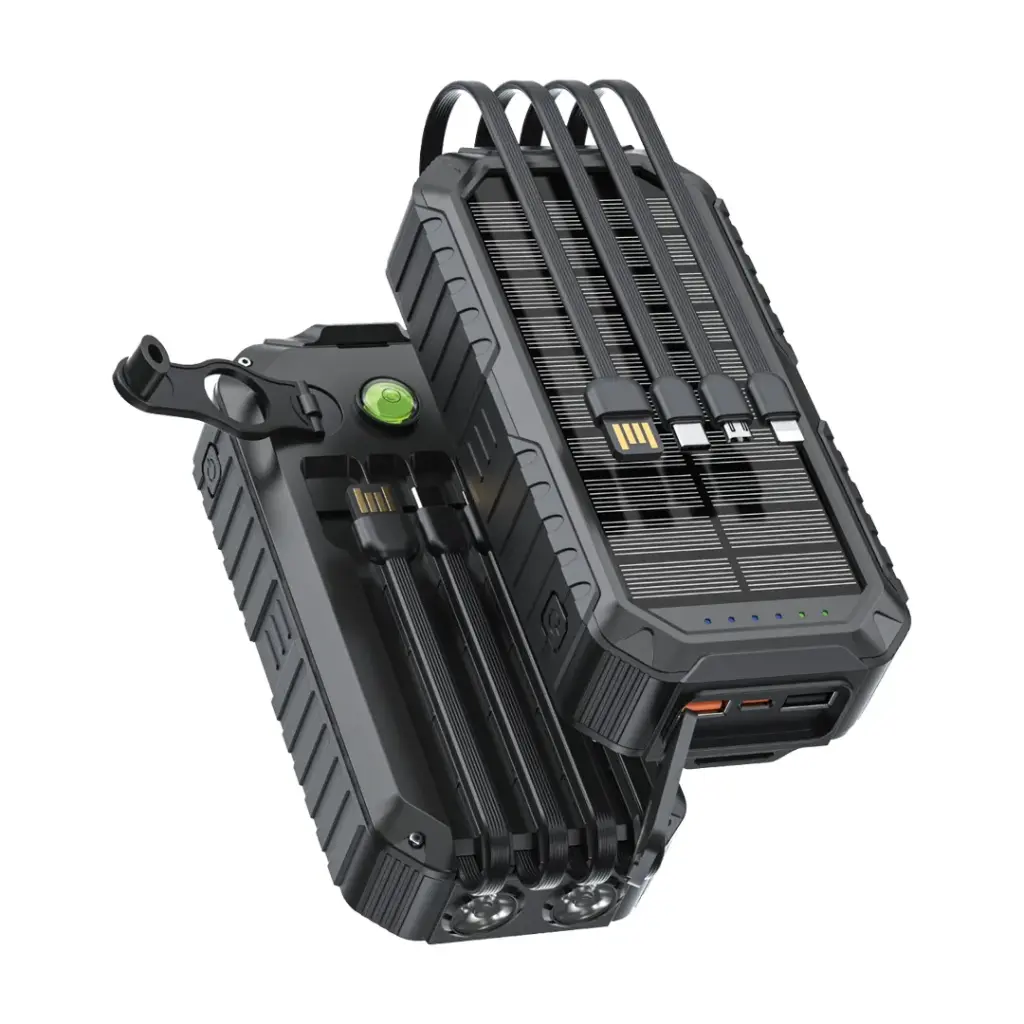 جهاز الشحن المتنقل Green Lion Solar Mate سعة 20 000 mAh – أسود