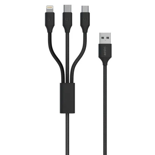[GN3IN1C] 3 in 1 Cable (Typec, Lightning and Micro) 1.2M