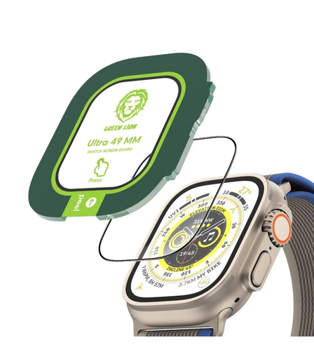 [GNULTHDPS49CL] Green Lion Ultra HD Plus Glass-Apple Watch 49mm-Clear