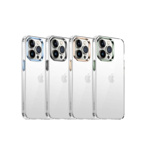 [GNMTC13P] Green Lion Metallic Frame TPU Transparent Case - iPhone 13 Pro (6.1")