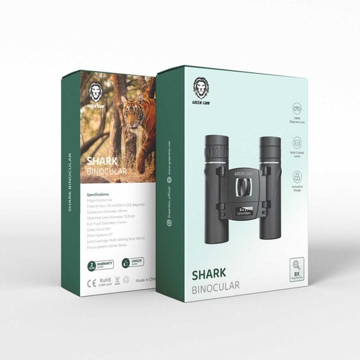 [GNSRKBINCUL] Green Lion Shark Binocular, 8x21 Magnification, Multi Coated Lens