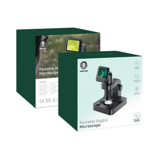 [GNPDGMICSPBK] Green Lion Portable Digital Microscope 20X-100X Zoom