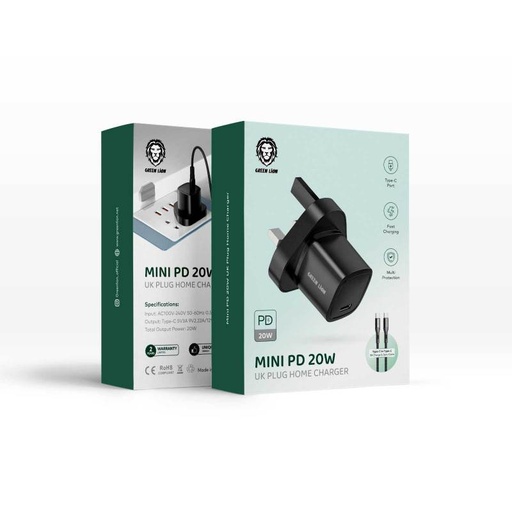 [GNMI20WHCTCBK] Mini PD 20W Charger, Type-C Port & Fast Charge