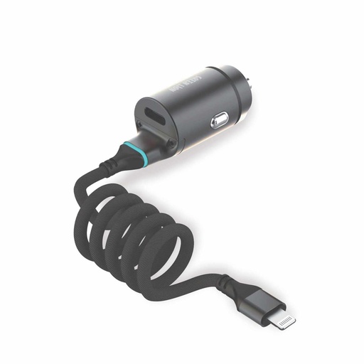 [GNCC45WPDLGBK] Green Lion 45W PD Car Charger , Type-C Port & Lightning Cable