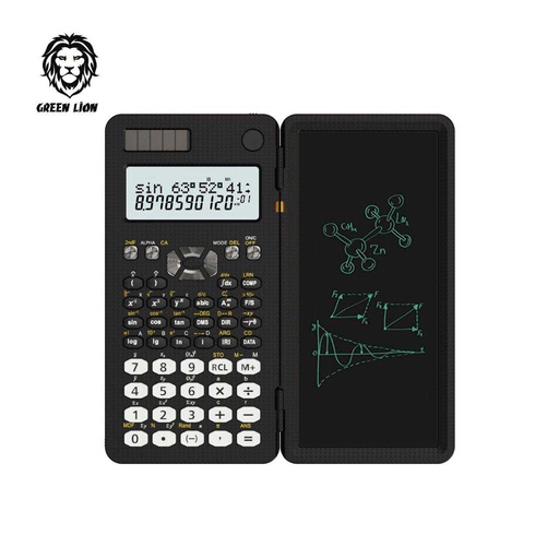 [GNSCALWPADBK] Green Lion Scientific Calculator & Writing Pad - Black