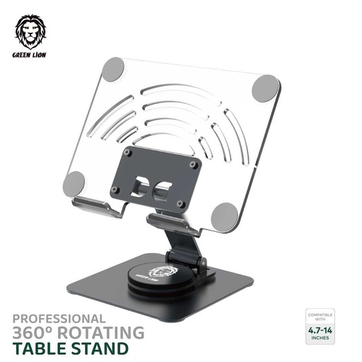 [GNPFN360TSCL] Green Lion Professional 360 Rotating Table Stand - Clear