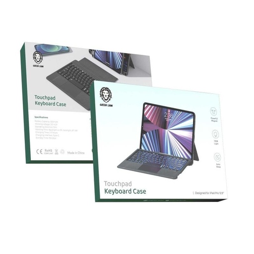 [GNIPADKYC105BK] Green Lion Touchpad Keyboard Case for iPad 10.5" & 10.2"