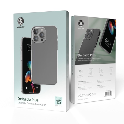 Green Lion Delgado Plus with Camera Protection Case for iPhone 15 Pro / 15 Pro Max