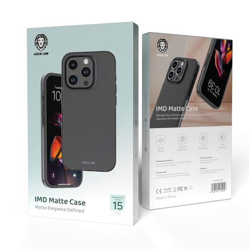 Green Lion IMD Matte Case iPhone 15 Pro / 15 Pro Max