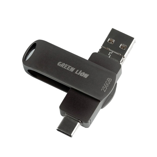[GN4IN1P256BK] Green Lion 4 in 1 Pro Flash Drive 256GB - Black