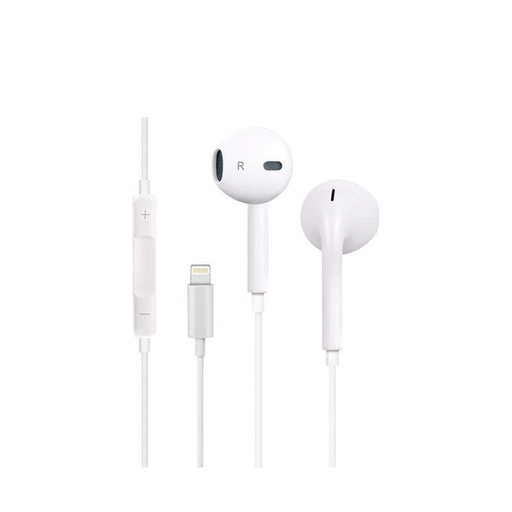 [GNSEPLCWH] Green Stereo Earphones with Lightning Connector - White