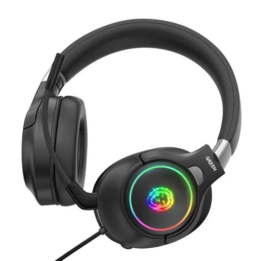 [GNK10RGBBK] Green K10 RGB Professional Gaming Headphones - Black