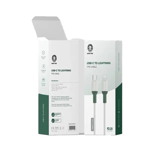  Green Lion USB-C to Lightning TPE Cable 1M PD 20W 