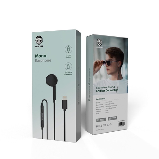 Green Lion Mono Earphone with Lightning Connector