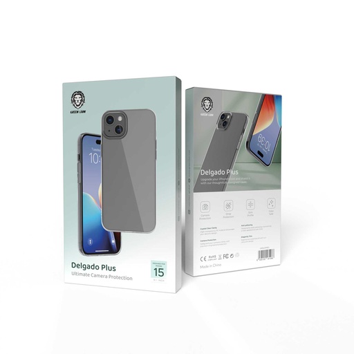Green Lion Delgado Plus Case for iPhone 15 / 15 Plus 6.1" - Clear