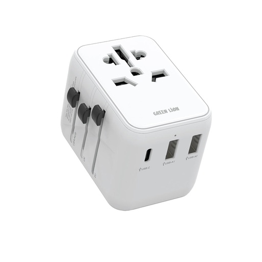 [GN20PDUTRADWH] Green Lion 20W Universal Travel Adapter - White