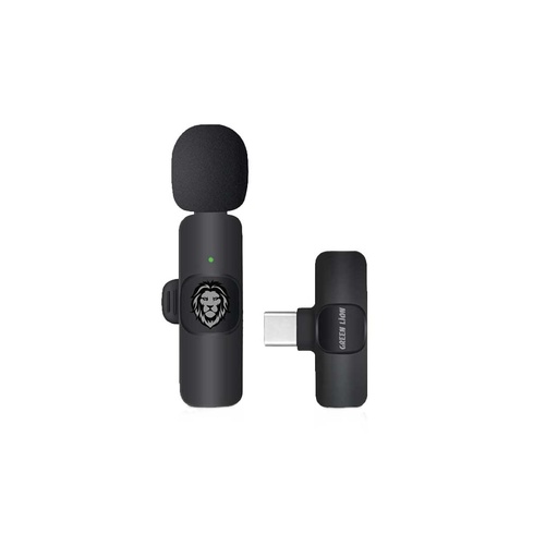 [GNSOLOWMICBK] Green Lion Solo Wireless Microphone 3 Plugs 60mAh - Black 