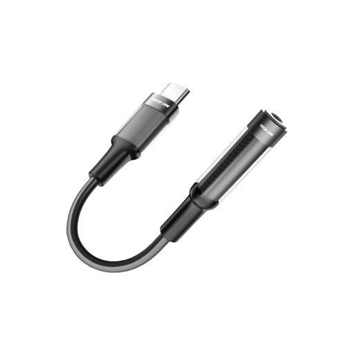 [GNEARADCTAUXBK] Green Lion Earphone Adapter USB-C to 3.5 Aux 12CM - Black