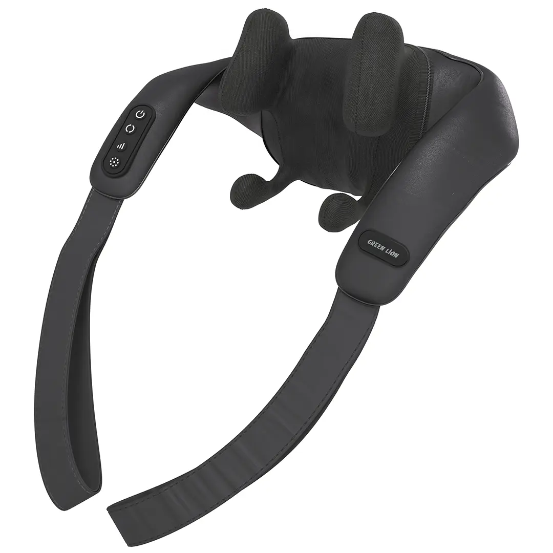 Green Lion Neck & Shoulder Rechargeable 4D kneading Massage - Black